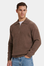 THE COMPONE QUARTER ZIP POLO