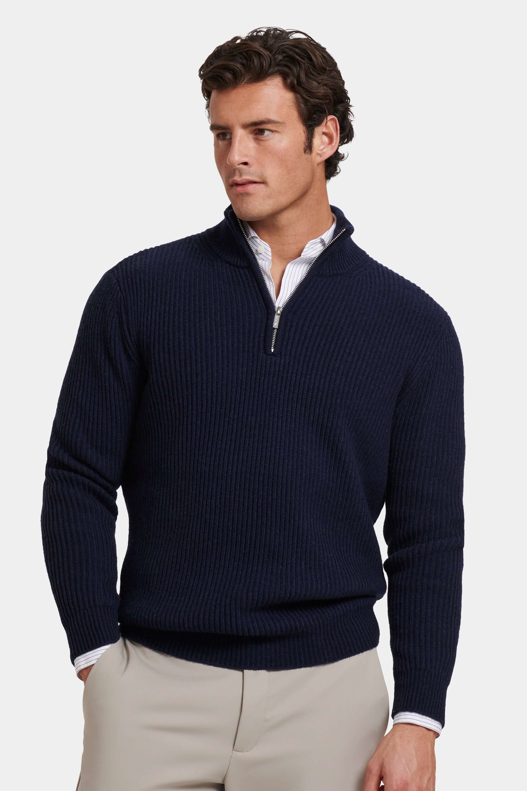 THE VICO QUARTER ZIP SWEATER