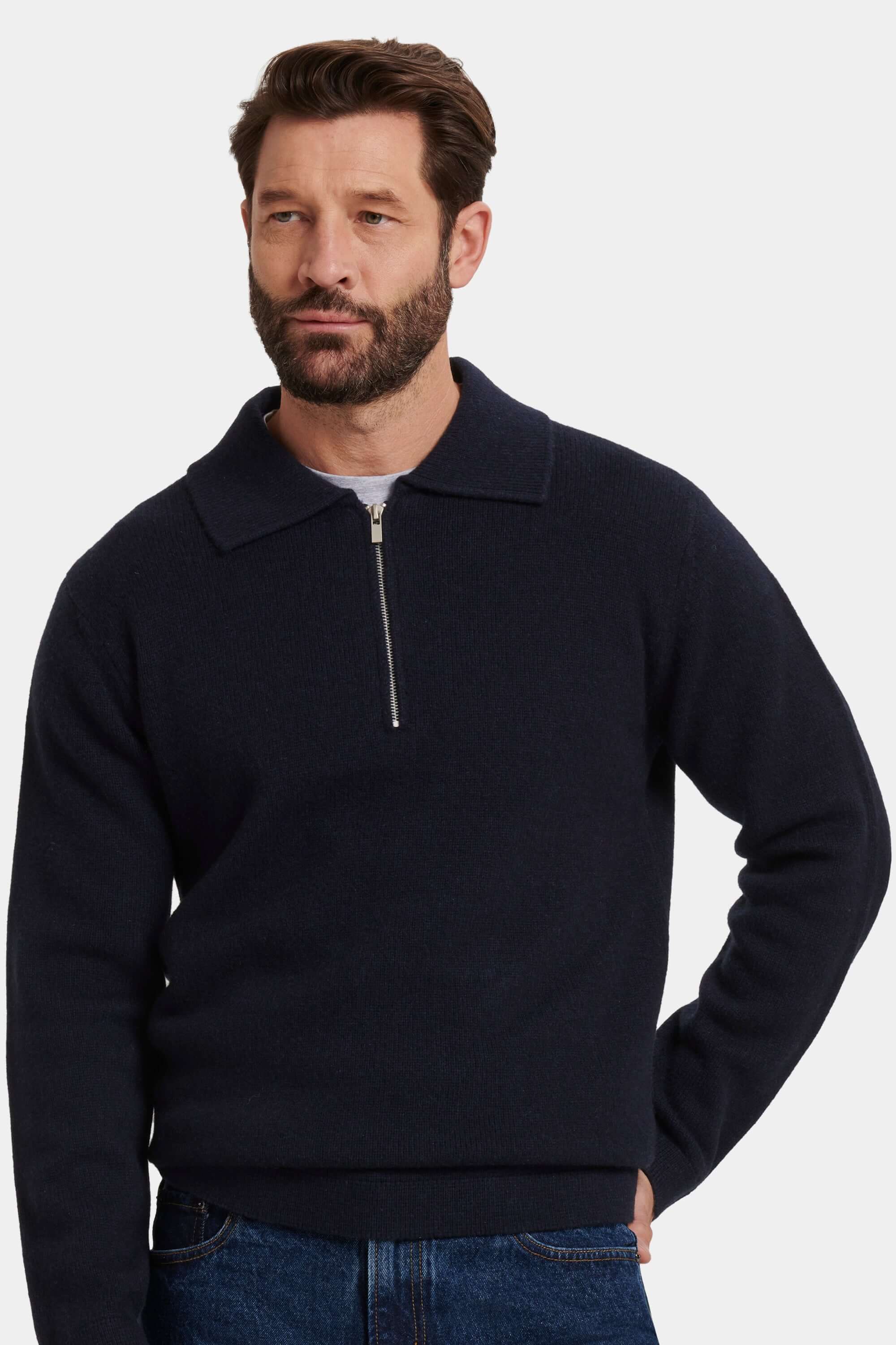 THE COMPONE QUARTER ZIP POLO