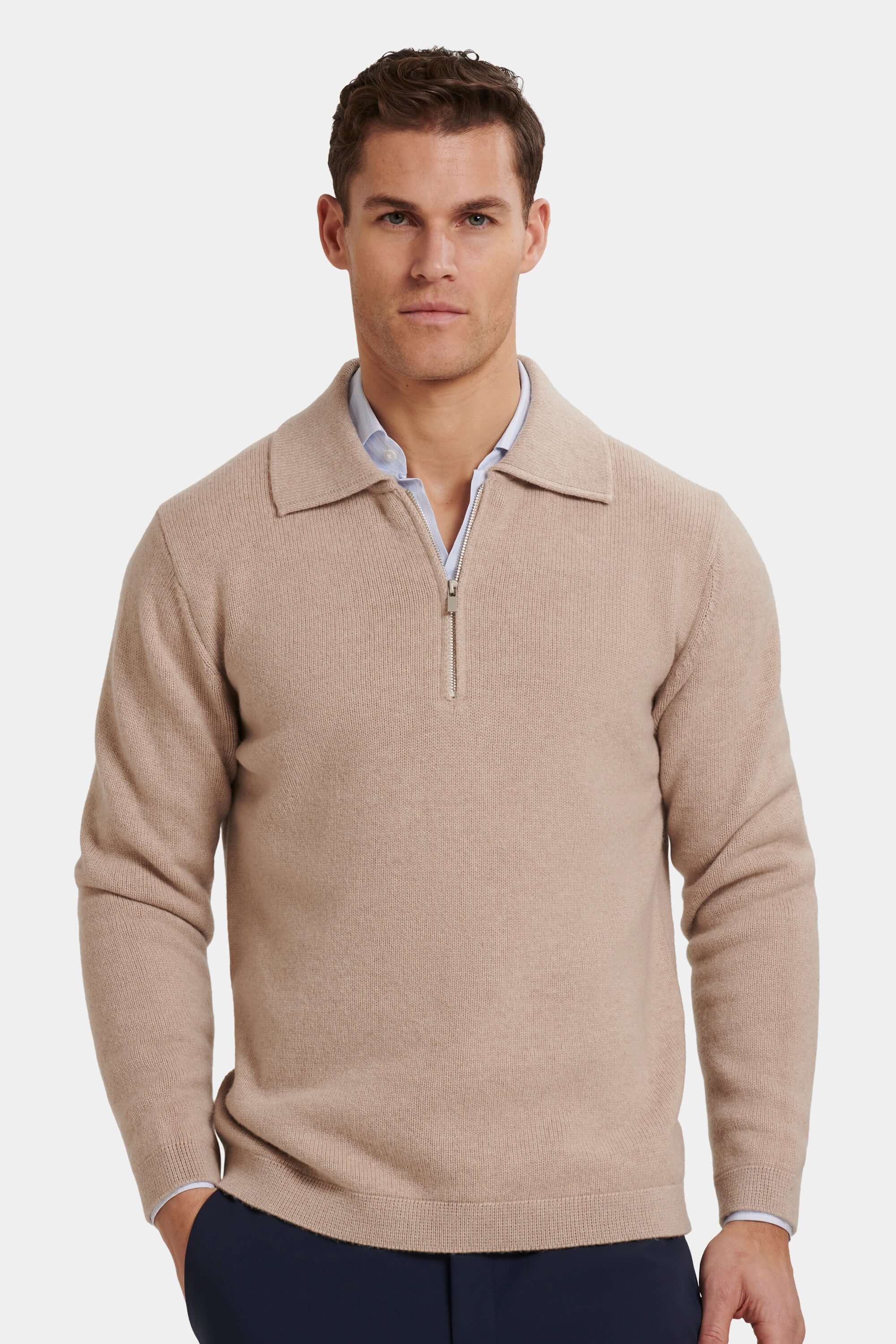 THE COMPONE QUARTER ZIP POLO