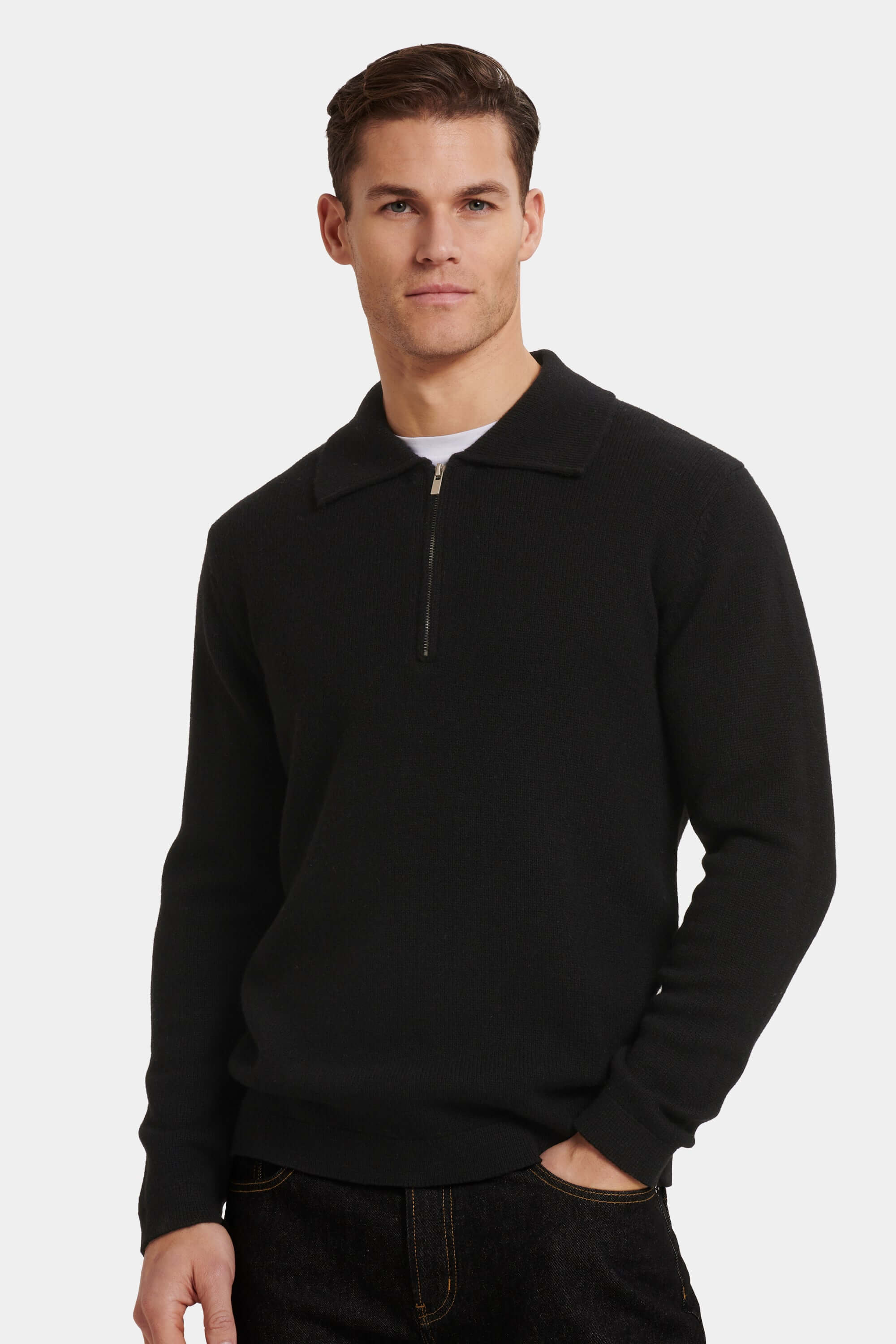 THE COMPONE QUARTER ZIP POLO