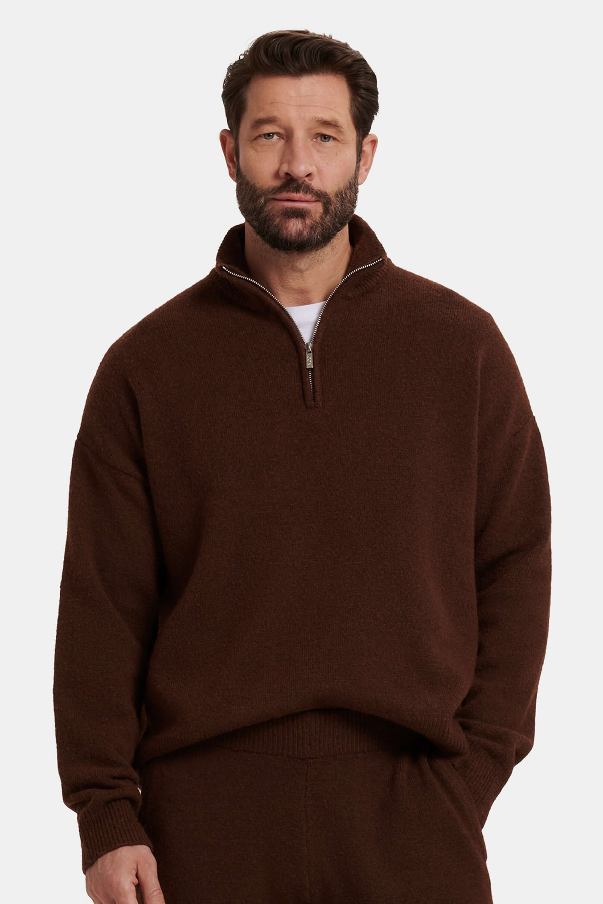 THE SAVONA QUARTER ZIP SWEATER