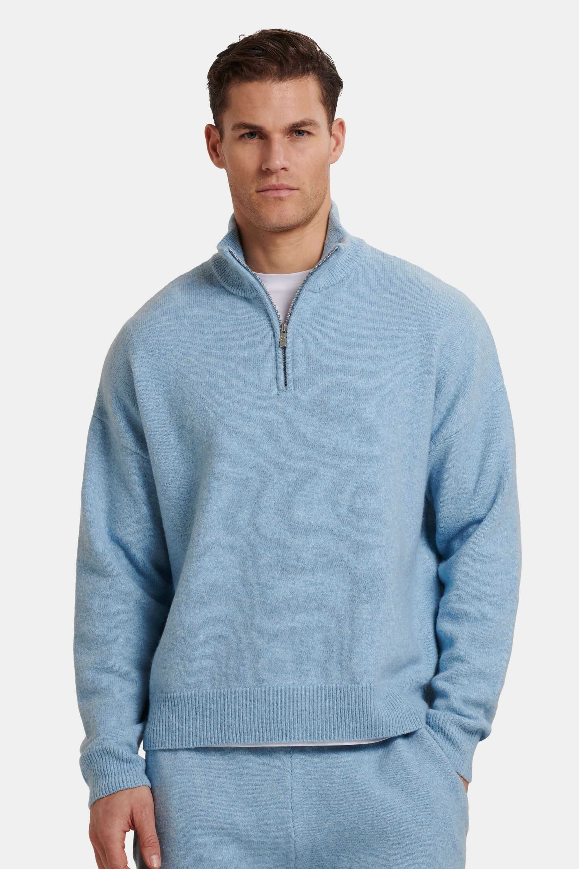 THE SAVONA QUARTER ZIP SWEATER
