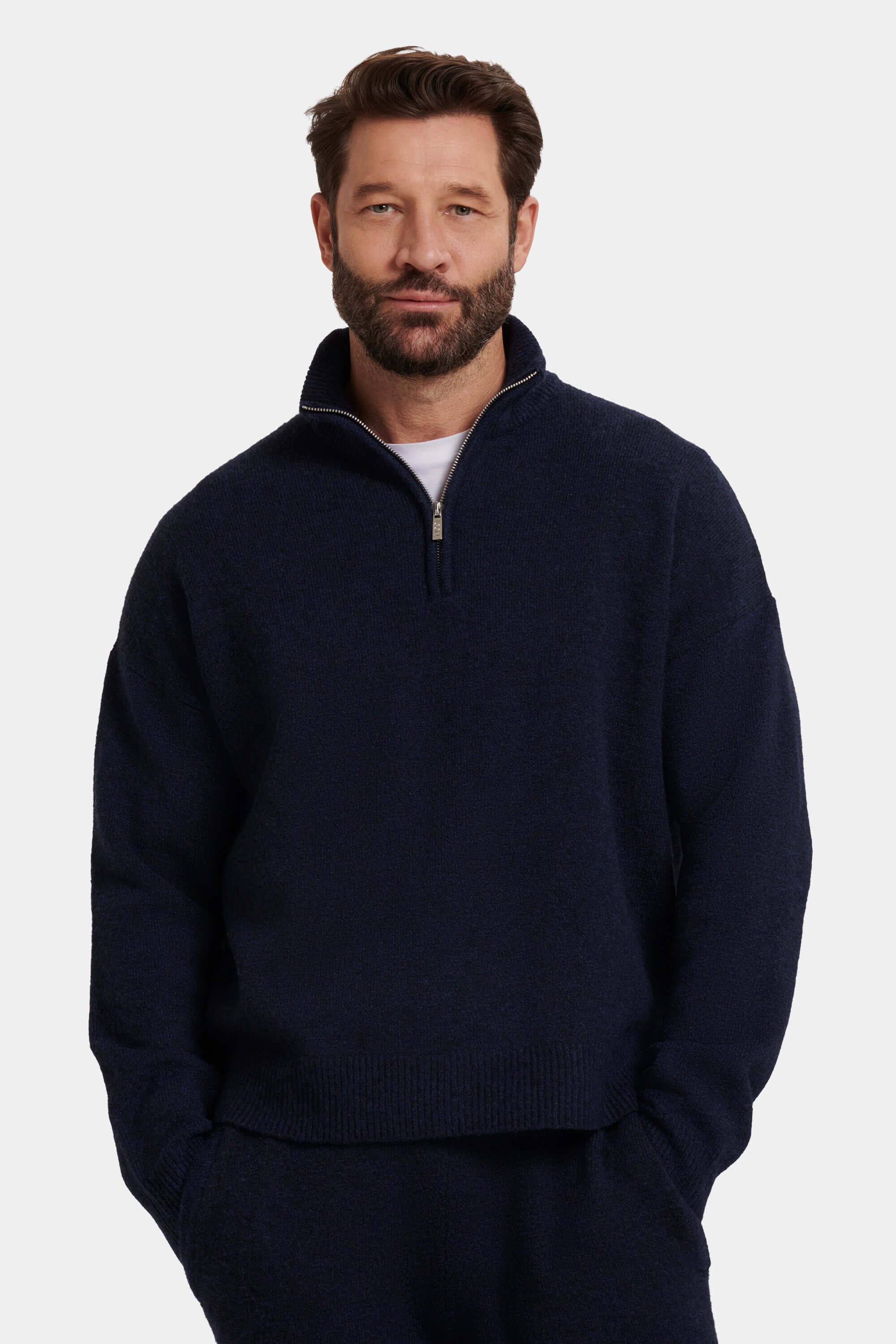 THE SAVONA QUARTER ZIP SWEATER