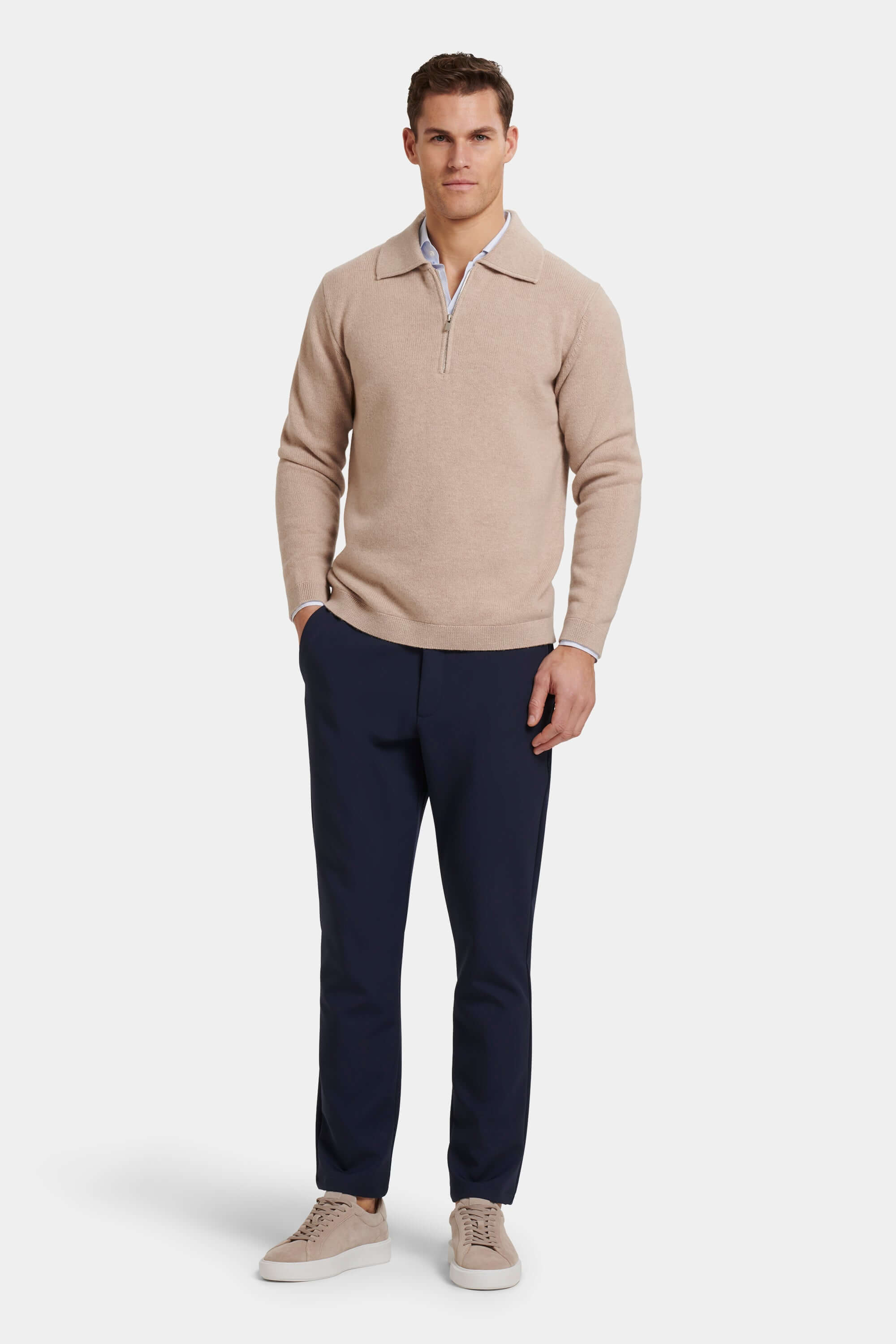 THE COMPONE QUARTER ZIP POLO