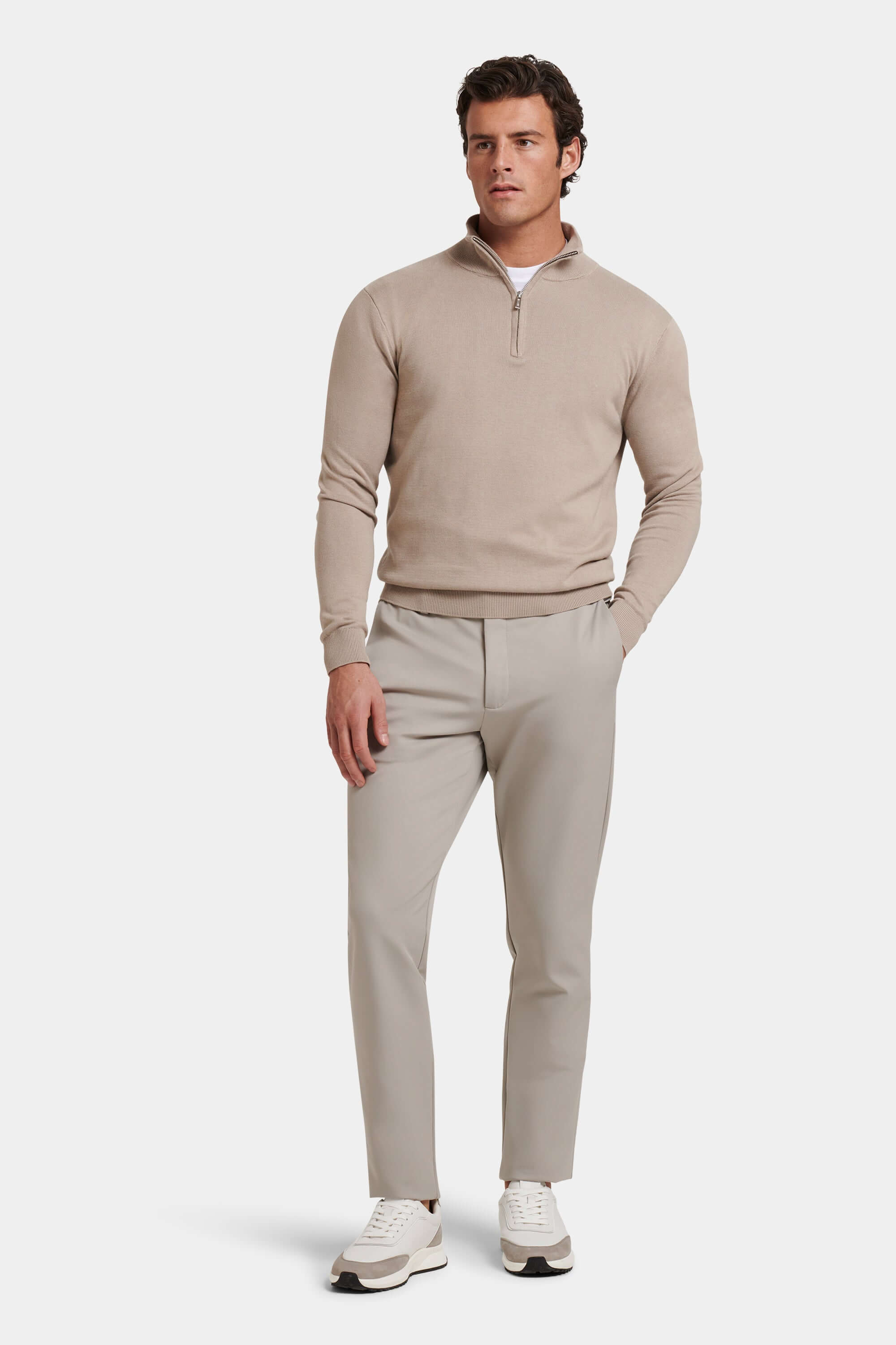 THE SANTONI QUARTER ZIP SWEATER