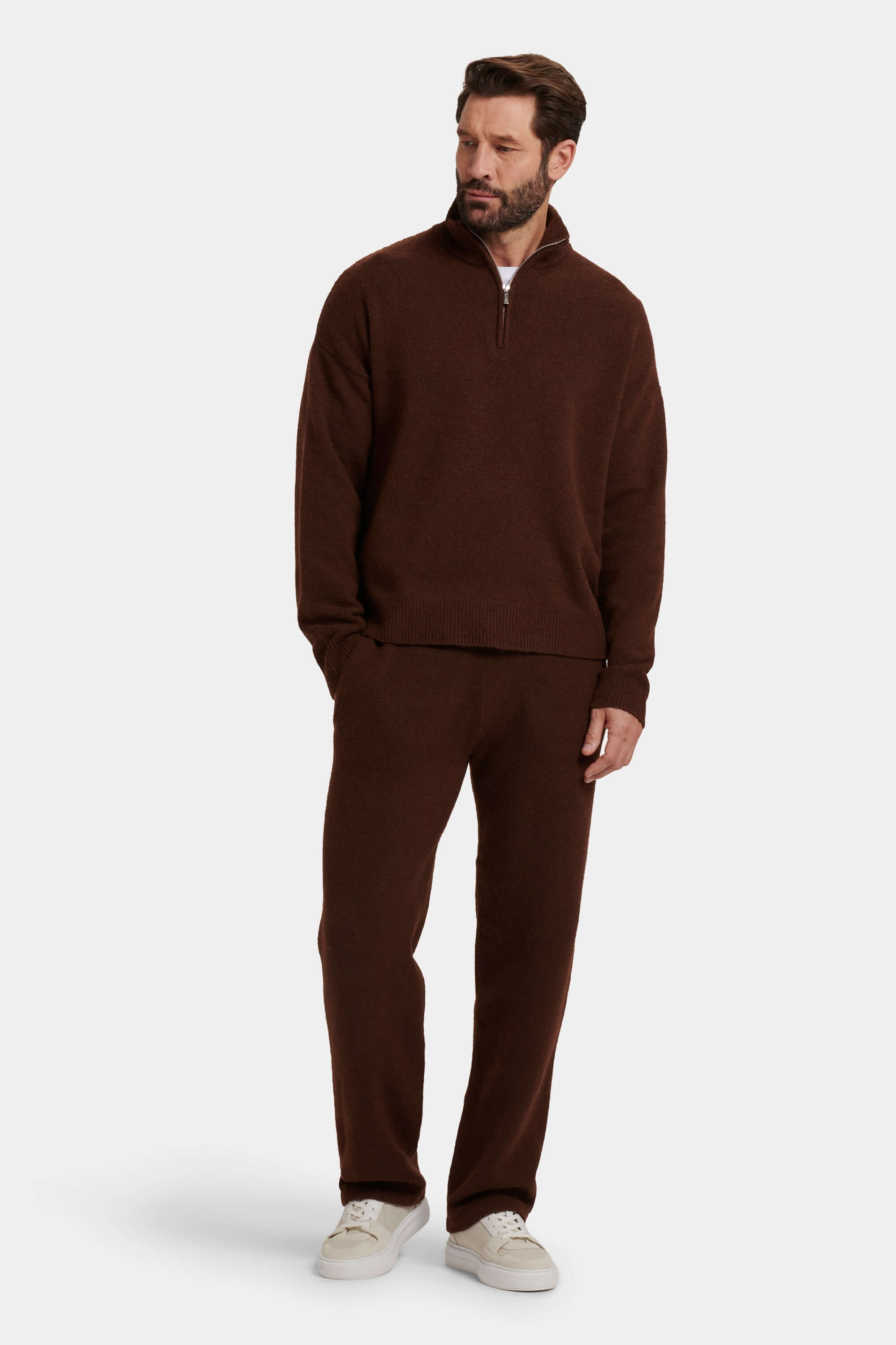 THE SAVONA QUARTER ZIP SWEATER