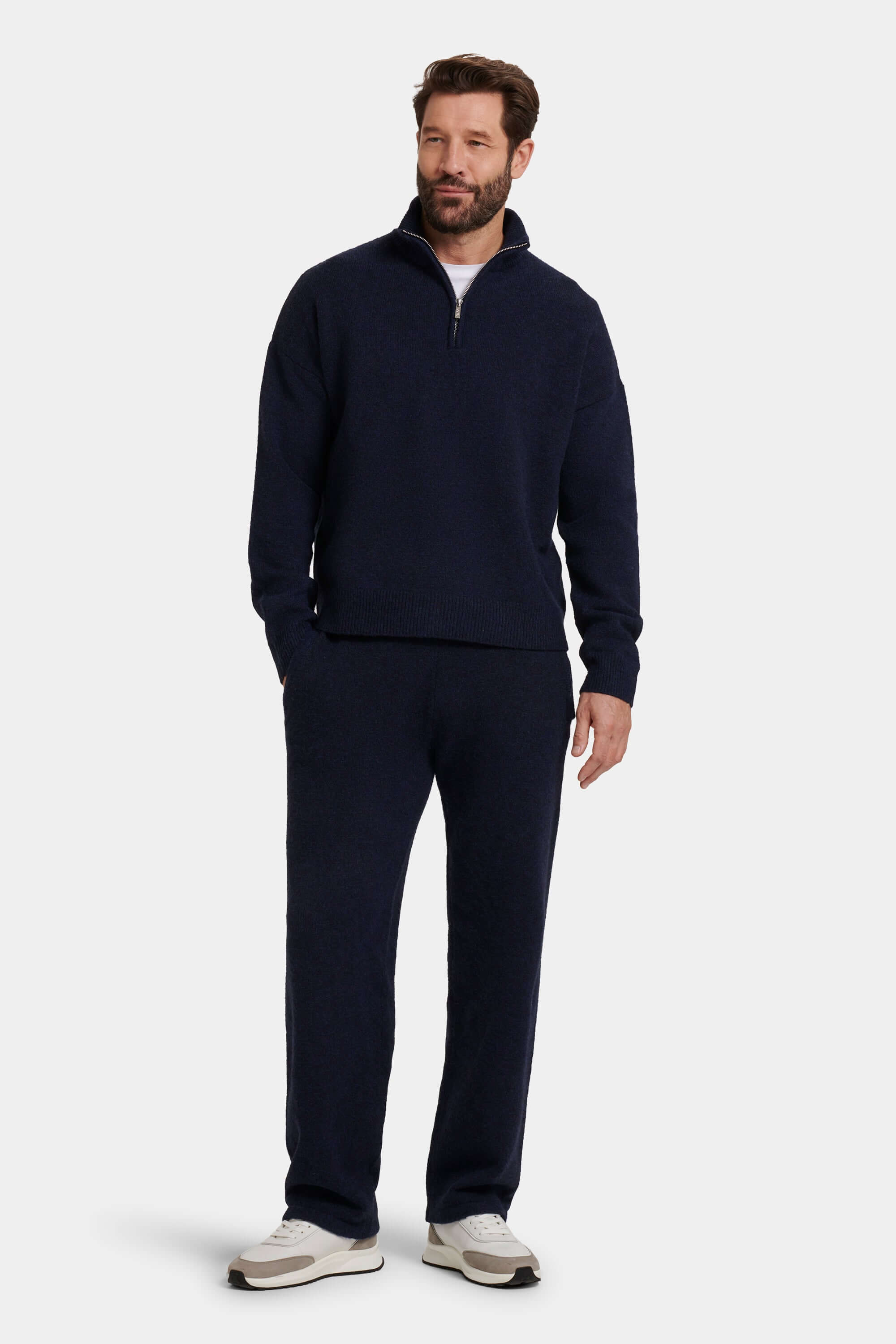 THE SAVONA QUARTER ZIP SWEATER