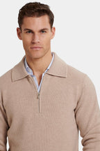 THE COMPONE QUARTER ZIP POLO