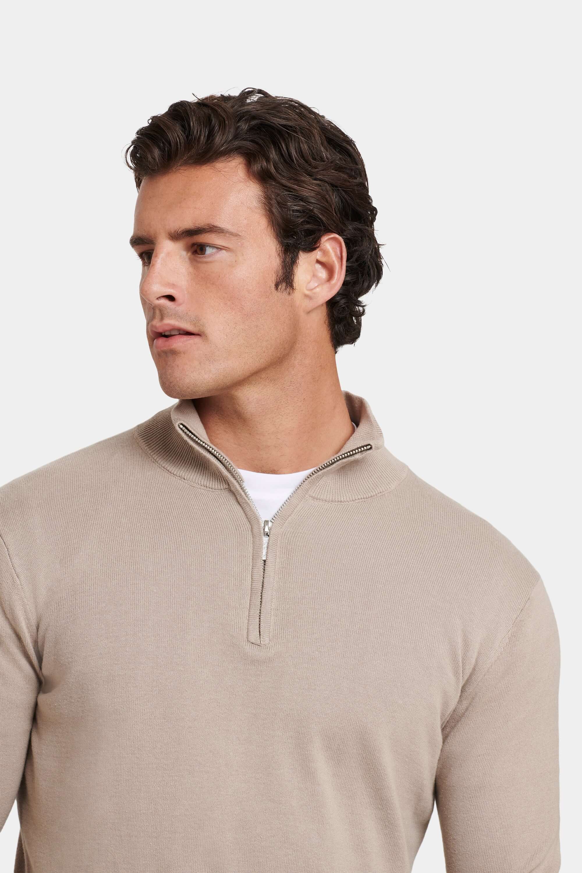 THE SANTONI QUARTER ZIP SWEATER