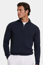 THE SANTONI QUARTER ZIP SWEATER