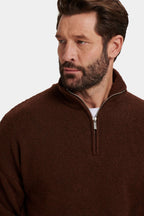 THE SAVONA QUARTER ZIP SWEATER