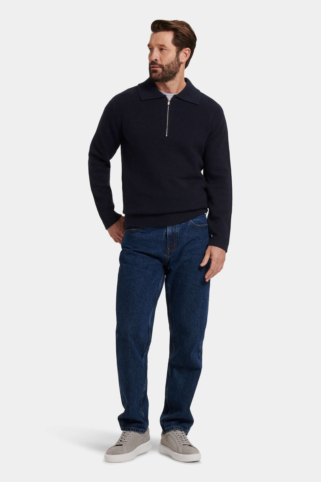 THE COMPONE QUARTER ZIP POLO