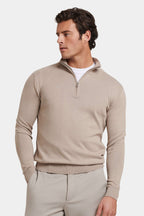THE SANTONI QUARTER ZIP SWEATER