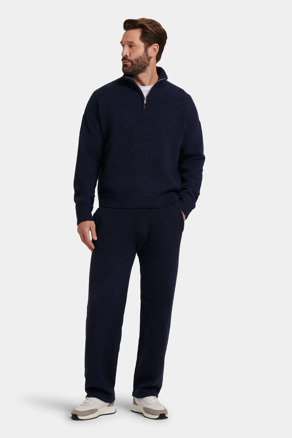 THE SAVONA QUARTER ZIP SWEATER
