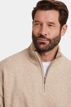 THE SAVONA QUARTER ZIP SWEATER