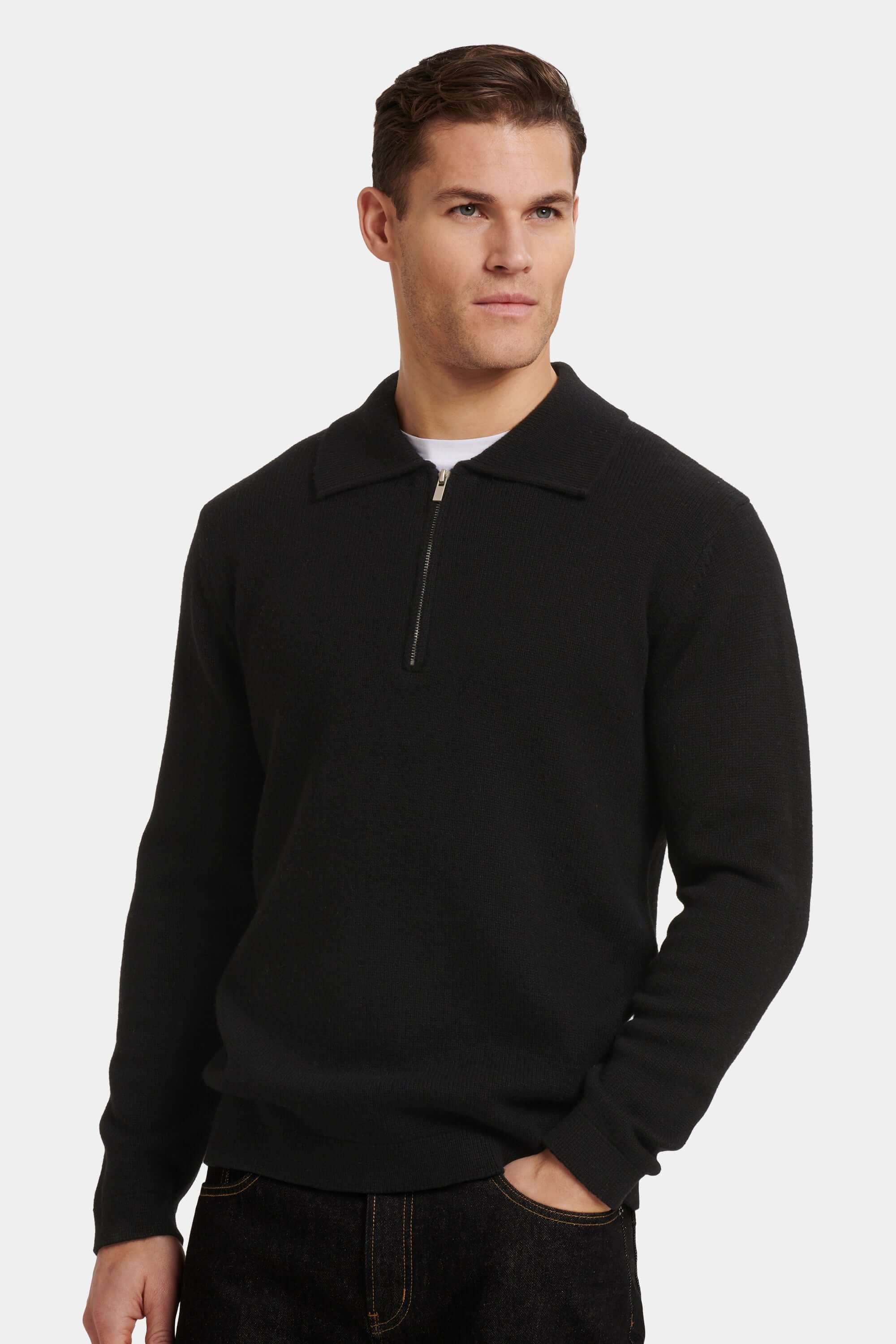 THE COMPONE QUARTER ZIP POLO