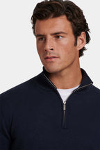 THE SANTONI QUARTER ZIP SWEATER