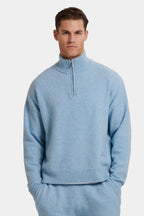 THE SAVONA QUARTER ZIP SWEATER