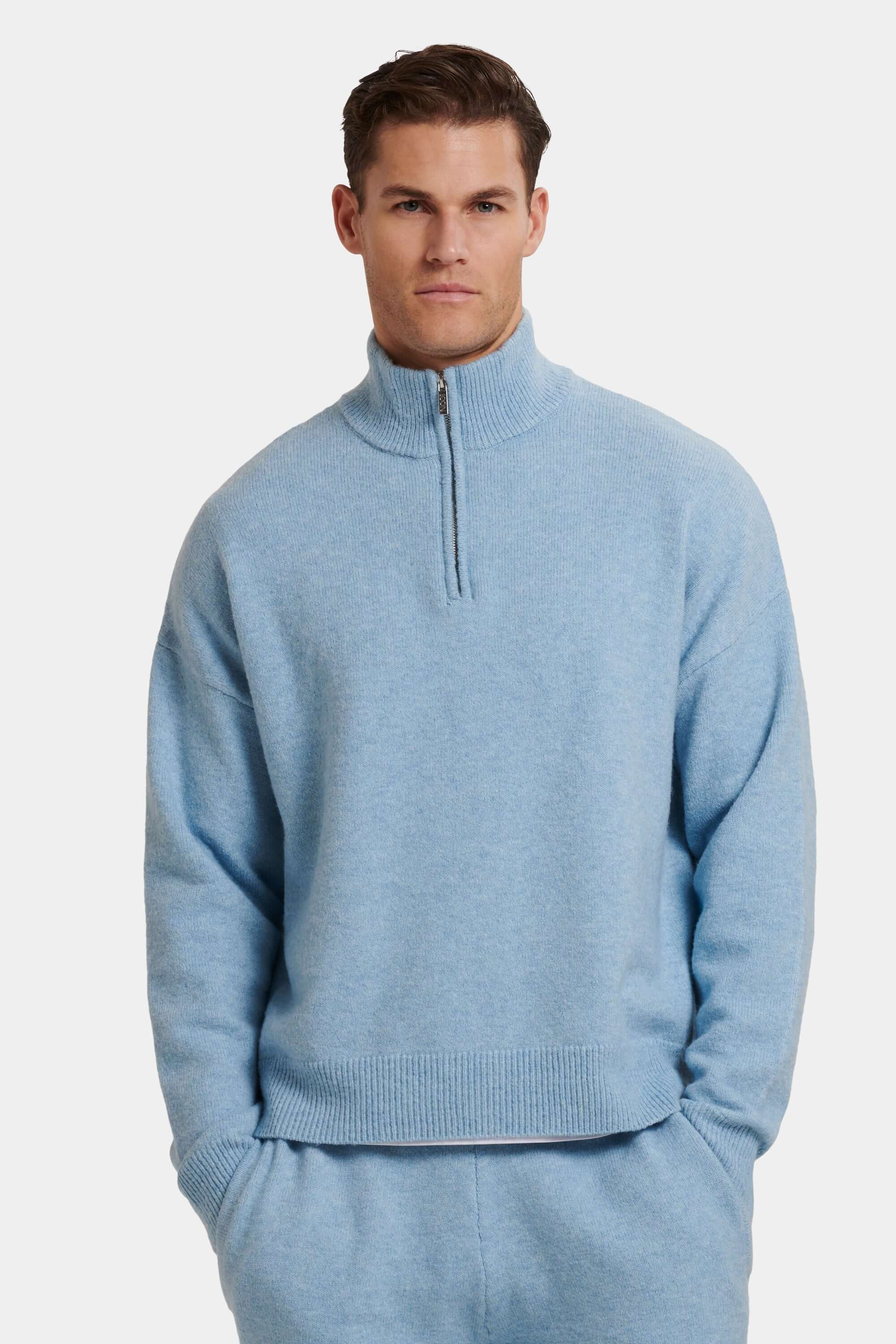 THE SAVONA QUARTER ZIP SWEATER