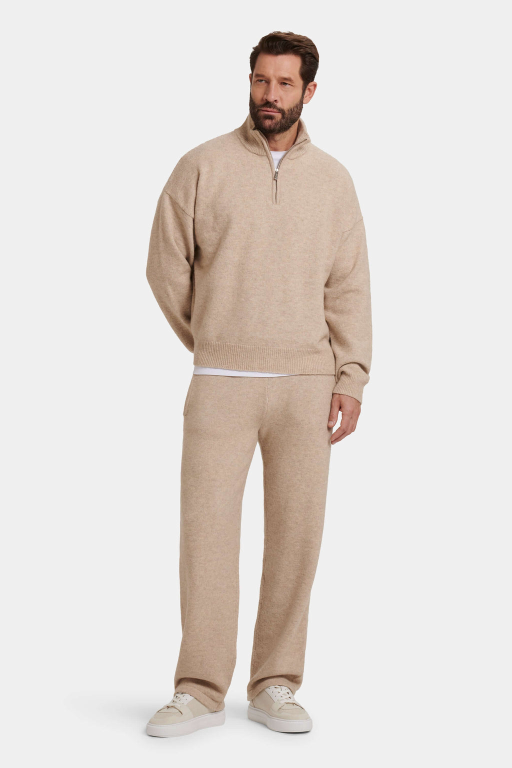 THE SAVONA QUARTER ZIP SWEATER