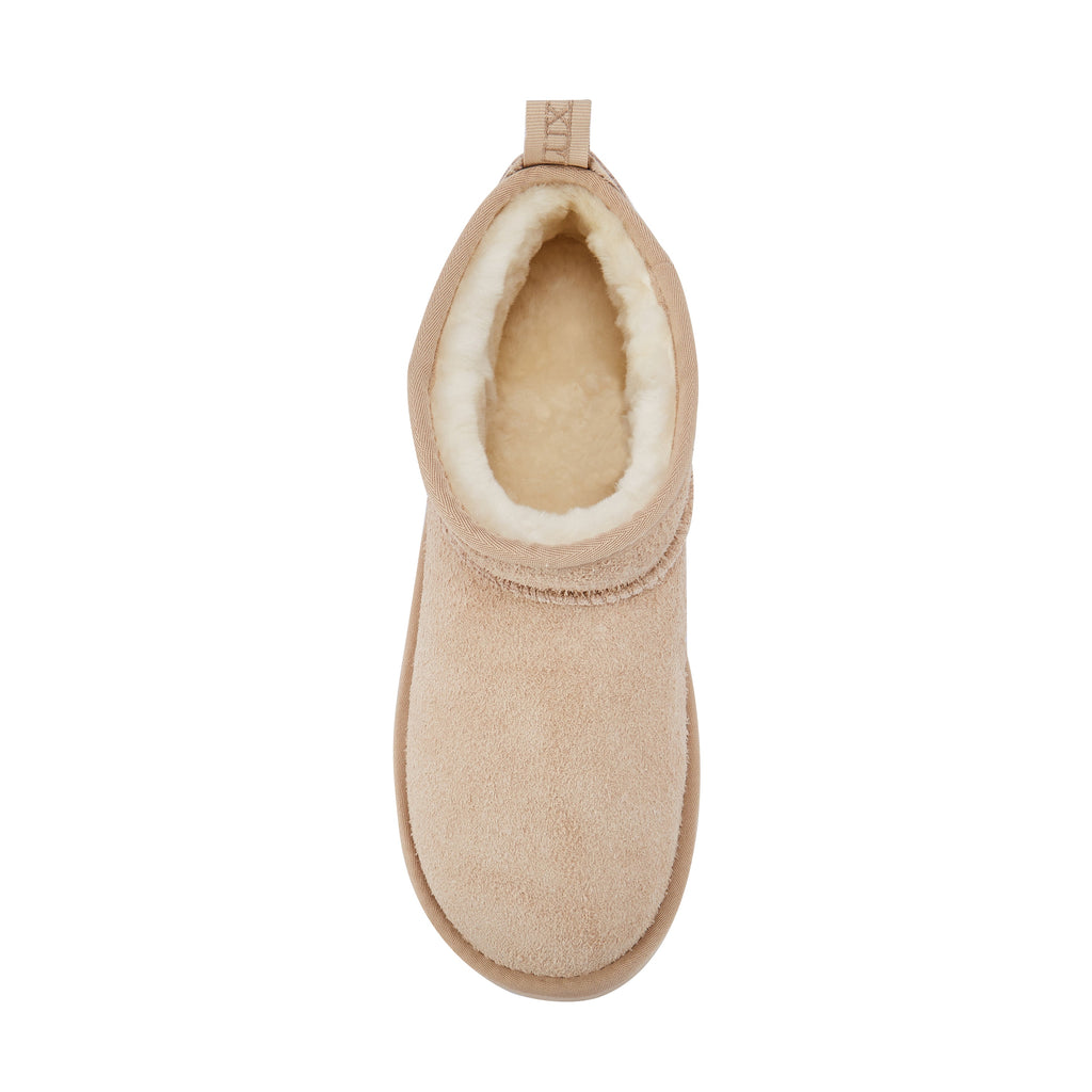 COSY ULTRA SHORT BOOTS ALMOND