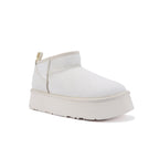 COSY ULTRA SHORT PLATFOAM BOOTS CREAM
