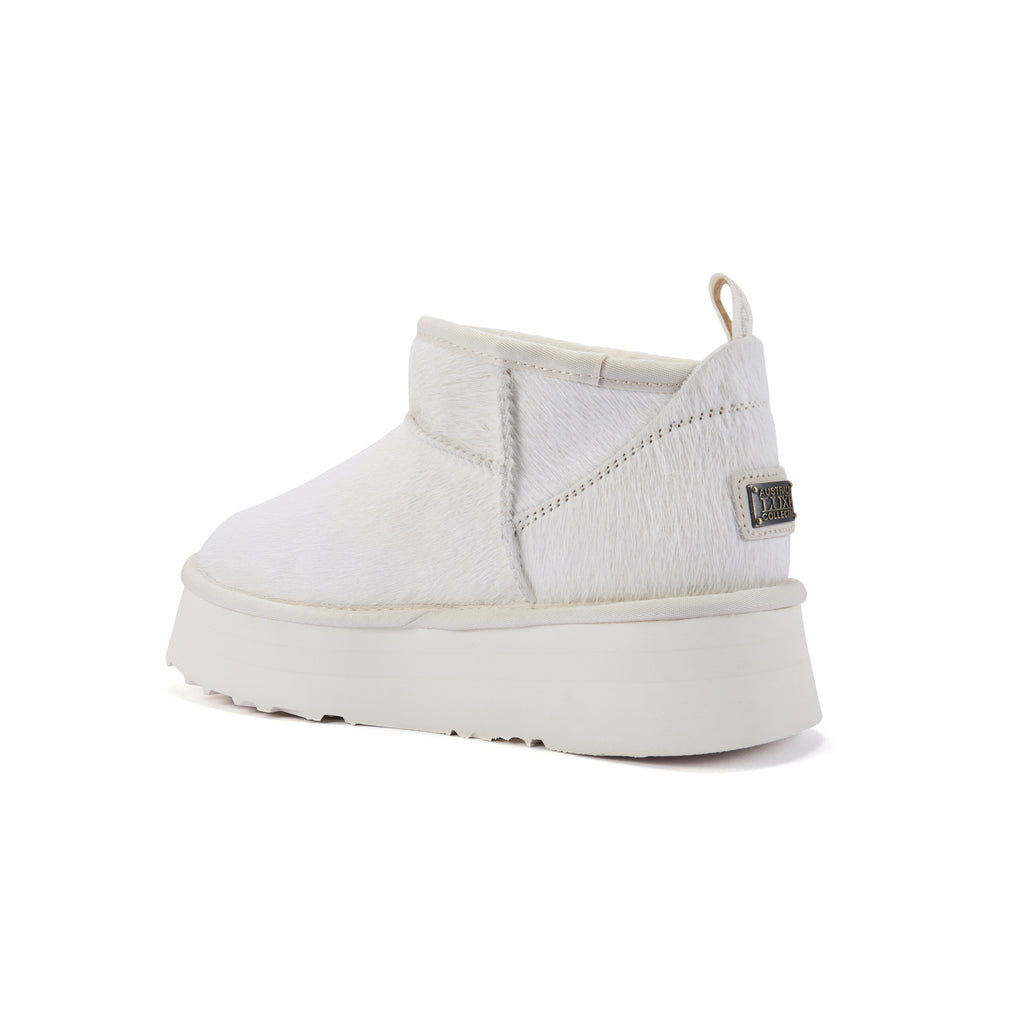 COSY ULTRA SHORT PLATFOAM BOOTS CREAM