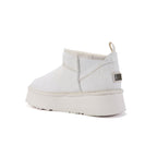 COSY ULTRA SHORT PLATFOAM BOOTS CREAM