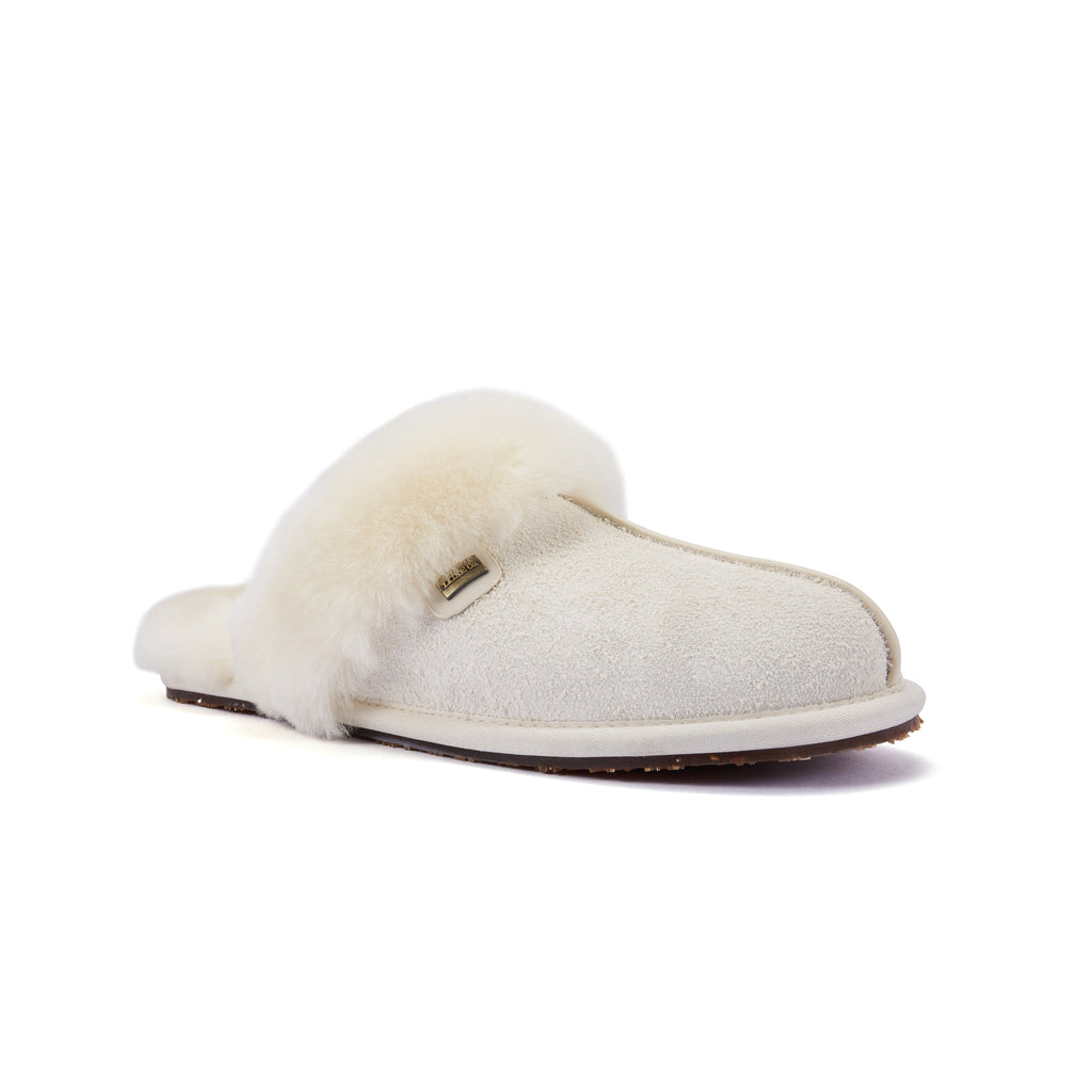 CLOSED MULE SLIPPERS CREAM