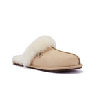 CLOSED MULE SLIPPERS ALMOND