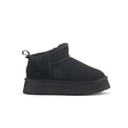 COSY ULTRA SHORT PLATFOAM BOOTS BLACK