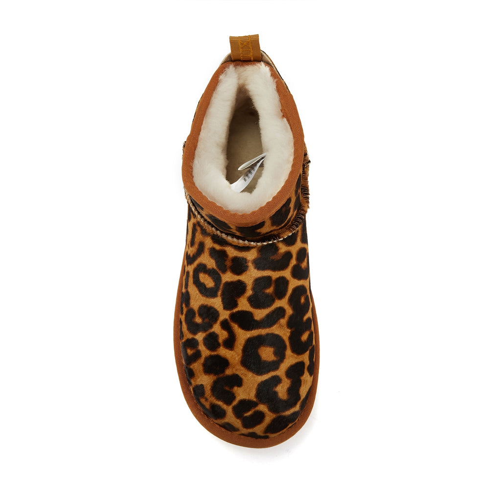 COSY ULTRA SHORT BOOTS LEOPARD