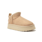 COSY ULTRA SHORT PLATFOAM BOOTS SAND
