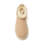COSY ULTRA SHORT PLATFOAM BOOTS SAND