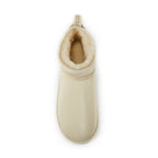 COSY ULTRA SHORT BOOTS SATIN PALE