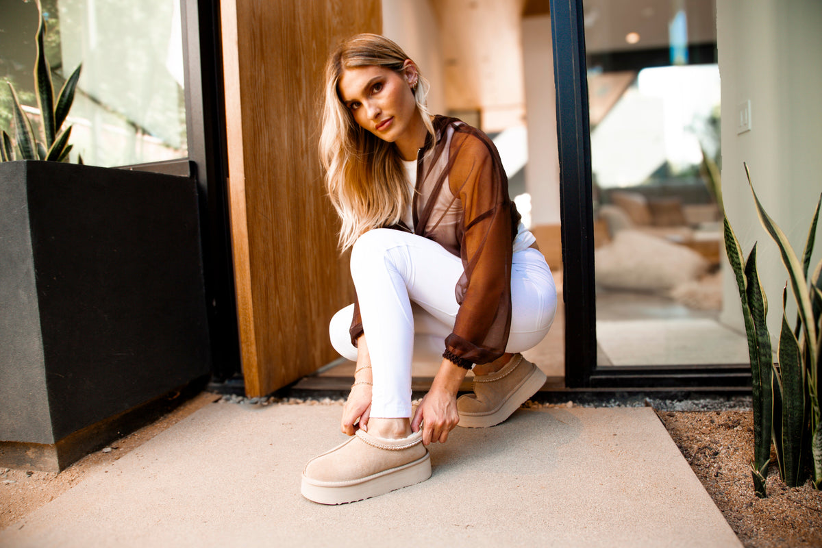 OUTBACK PLATFOAM BRAID SHOES SAND