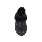 CLOSED MULE SLIPPERS GLITTER BLACK