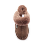 CLOSED MULE SLIPPERS CLAY
