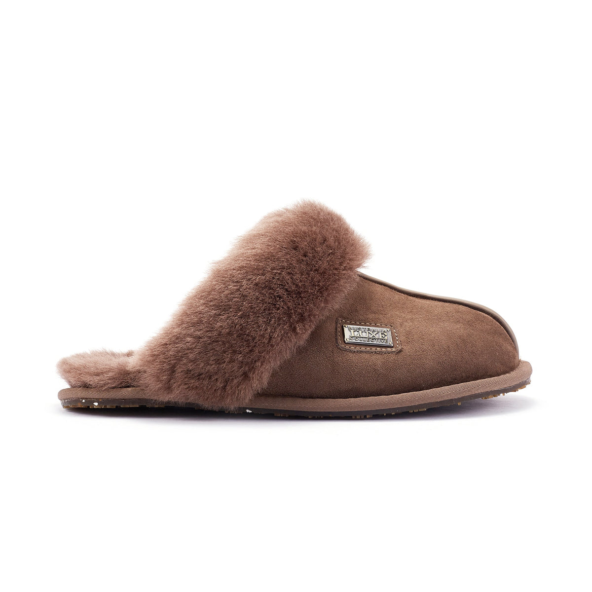 CLOSED MULE SLIPPERS CLAY