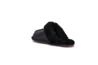 CLOSED MULE SLIPPERS CROW