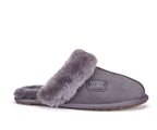 CLOSED MULE SLIPPERS GRAY