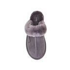 CLOSED MULE SLIPPERS GRAY