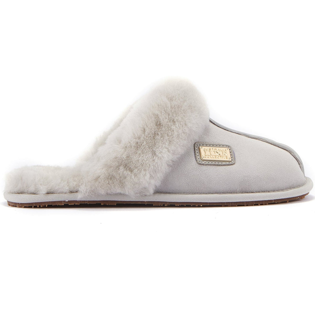 CLOSED MULE SLIPPERS ICE GRAY