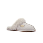 CLOSED MULE SLIPPERS ICE GRAY