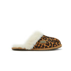 CLOSED MULE SLIPPERS LEOPARD
