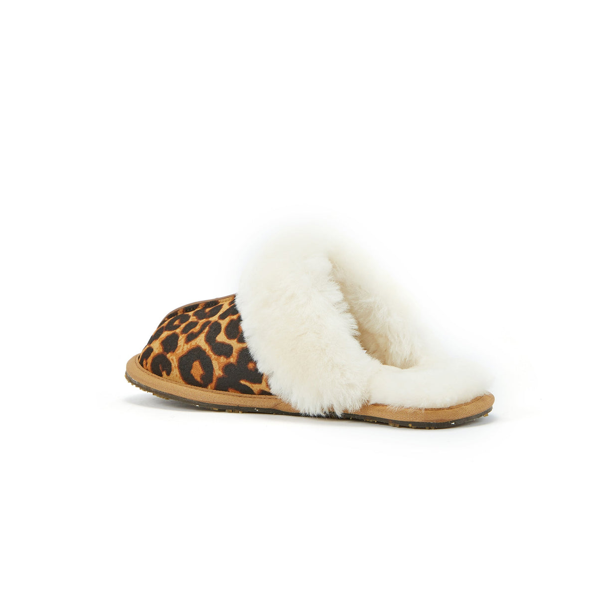 CLOSED MULE SLIPPERS LEOPARD