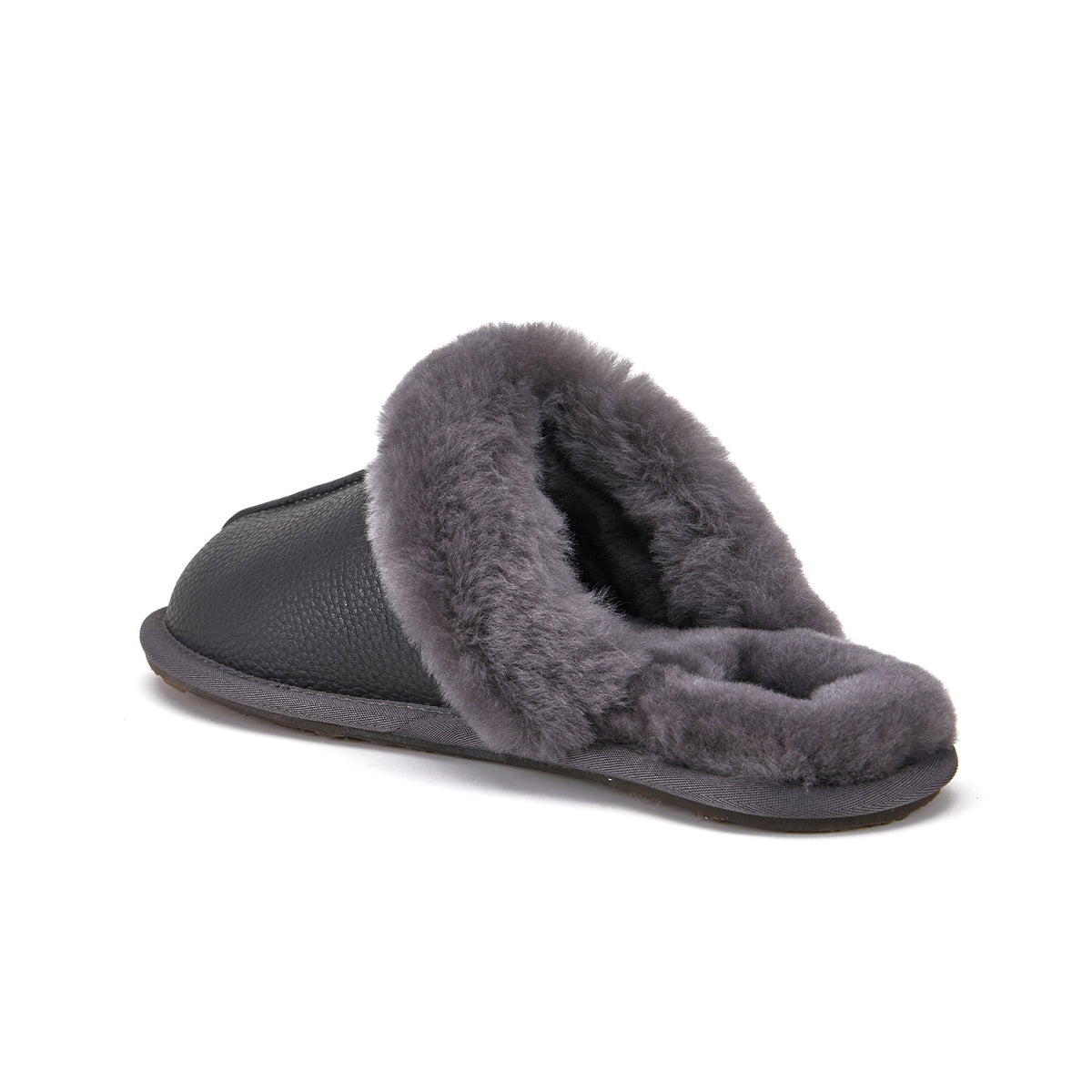 CLOSED MULE SLIPPERS SMOKE