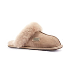CLOSED MULE SLIPPERS TAUPE